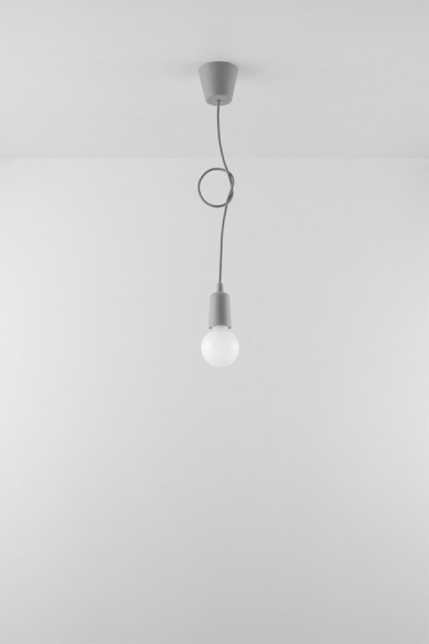 Lampa wisząca DIEGO 1 szara Lampa wisząca DIEGO 1 szara