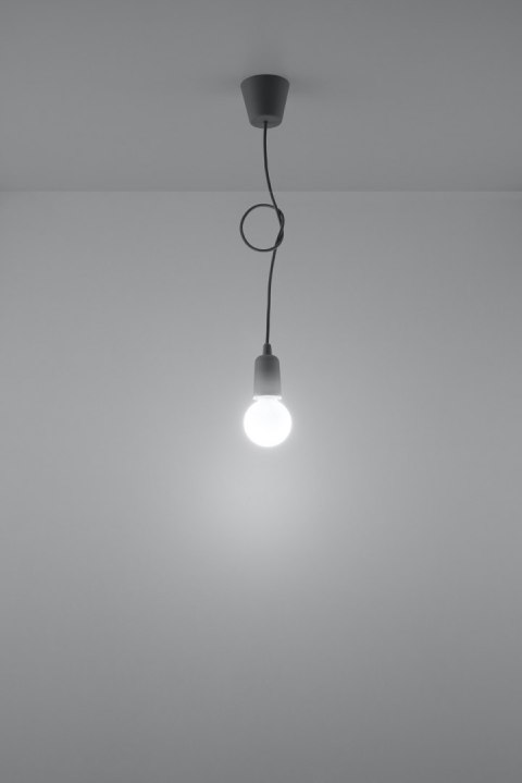 Lampa wisząca DIEGO 1 szara Lampa wisząca DIEGO 1 szara