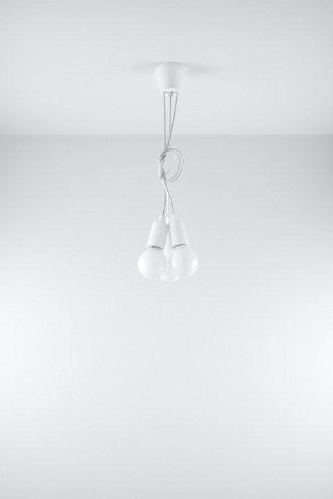Lampa wisząca DIEGO 3 biała Lampa wisząca DIEGO 3 biała