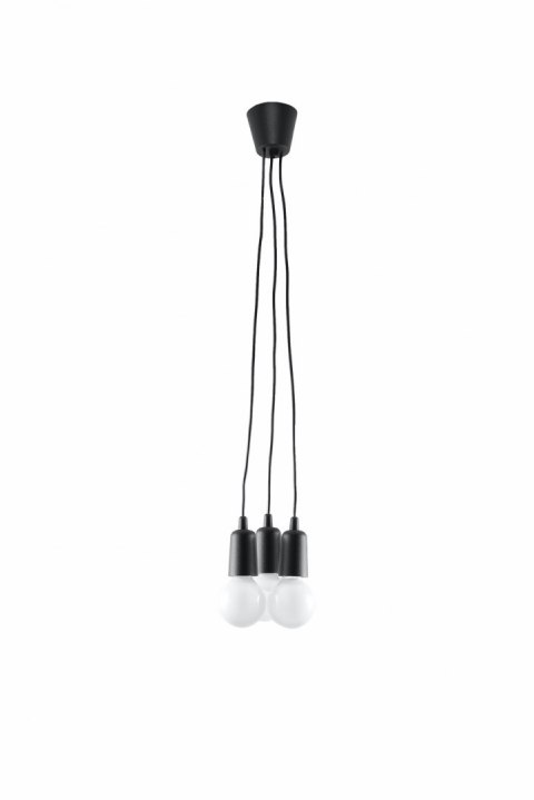 Lampa wisząca DIEGO 3 czarna Lampa wisząca DIEGO 3 czarna