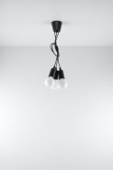 Lampa wisząca DIEGO 3 czarna