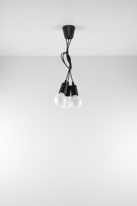 Lampa wisząca DIEGO 3 czarna Lampa wisząca DIEGO 3 czarna