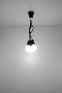 Lampa wisząca DIEGO 3 czarna