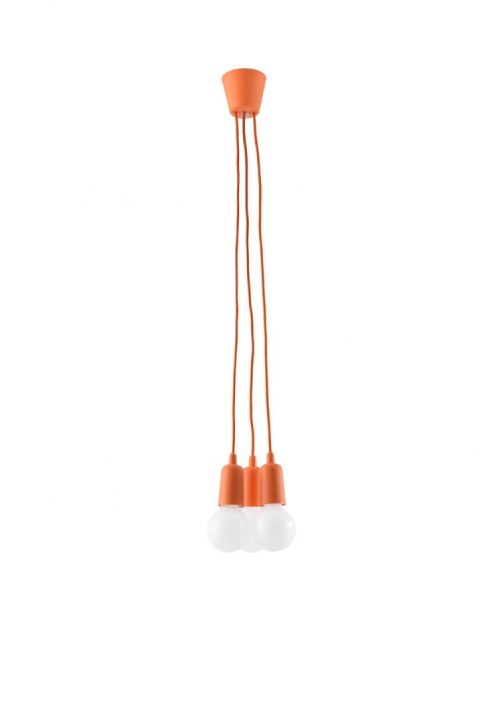 Lampa wisząca DIEGO 3 pomarańczowy Lampa wisząca DIEGO 3 pomarańczowy