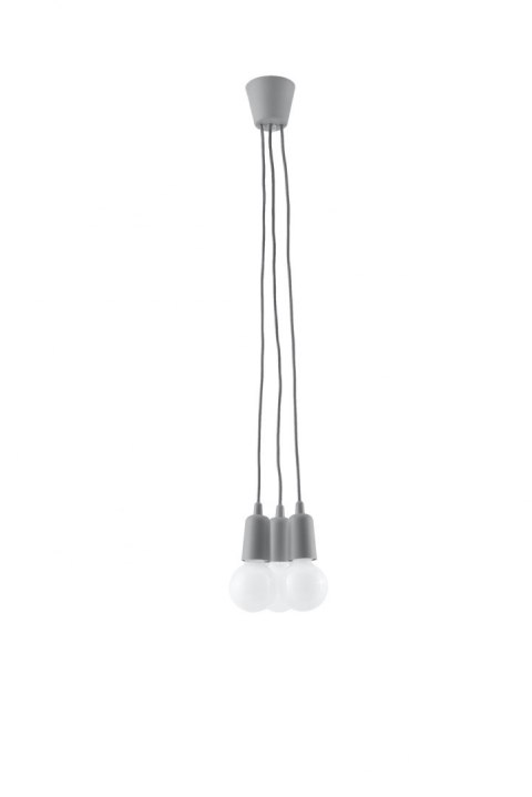 Lampa wisząca DIEGO 3 szara Lampa wisząca DIEGO 3 szara