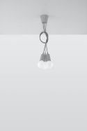 Lampa wisząca DIEGO 3 szara