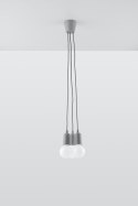 Lampa wisząca DIEGO 3 szara