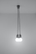 Lampa wisząca DIEGO 3 szara