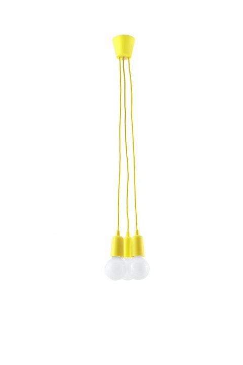 Lampa wisząca DIEGO 3 żółta Lampa wisząca DIEGO 3 żółta
