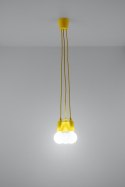 Lampa wisząca DIEGO 3 żółta
