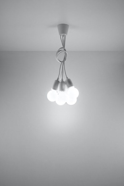 Lampa wisząca DIEGO 5 biała Lampa wisząca DIEGO 5 biała
