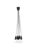 Lampa wisząca DIEGO 5 czarna