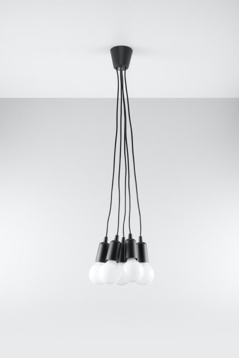 Lampa wisząca DIEGO 5 czarna Lampa wisząca DIEGO 5 czarna