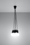 Lampa wisząca DIEGO 5 czarna