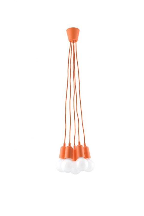 Lampa wisząca DIEGO 5 pomarańczowy Lampa wisząca DIEGO 5 pomarańczowy