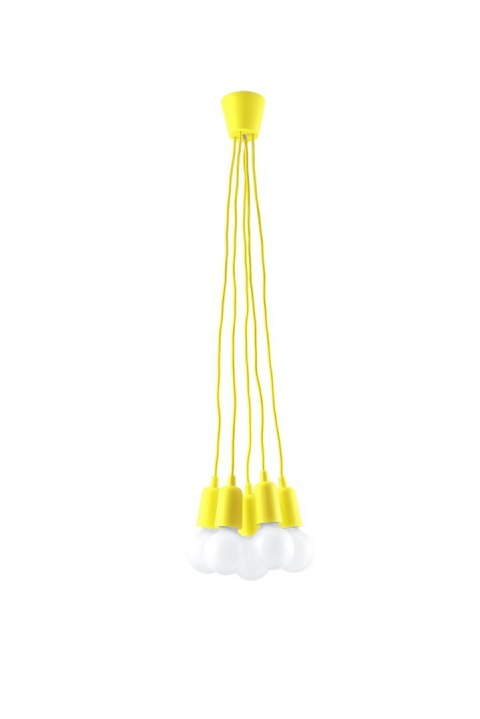 Lampa wisząca DIEGO 5 żółta Lampa wisząca DIEGO 5 żółta
