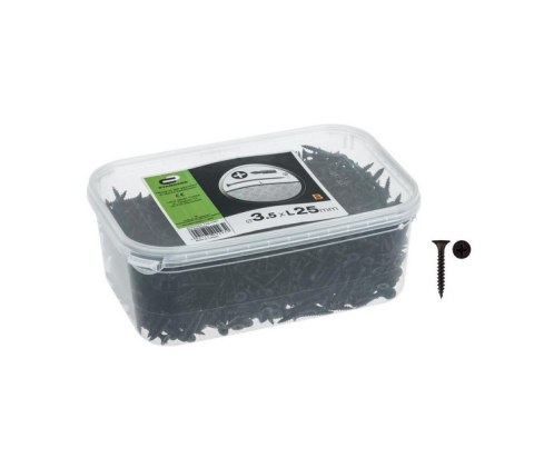 Wkręty 3,5 x 25mm opak 2kg fosfatowane czarne  
