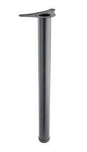 Noga meblowa 74x71x6x6cm czarna metal regulacja 3cm Noga meblowa 74x71x6x6cm czarna metal regulacja 3cm