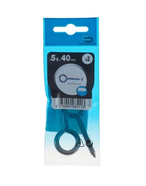 Hak oczkowy 5x40mm 2 szt mocowanie/montaż Hak oczkowy 5x40mm 2 szt mocowanie/montaż