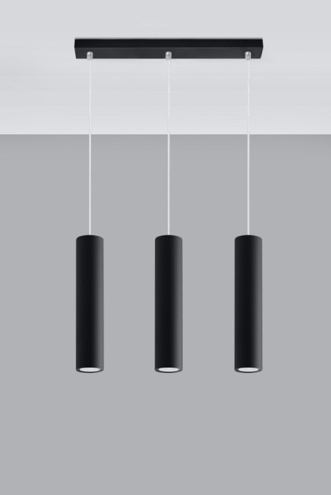Lampa Wisząca LAGOS 3 Czarny Lampa Wisząca LAGOS 3 Czarny