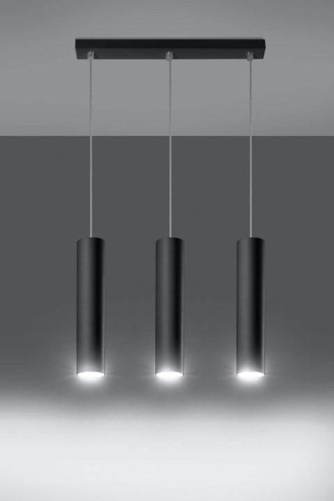 Lampa Wisząca LAGOS 3 Czarny Lampa Wisząca LAGOS 3 Czarny