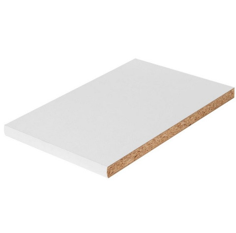 Półka płyty wiórowej 80x1,6x20cm biała Półka płyty wiórowej 80x1,6x20cm biała