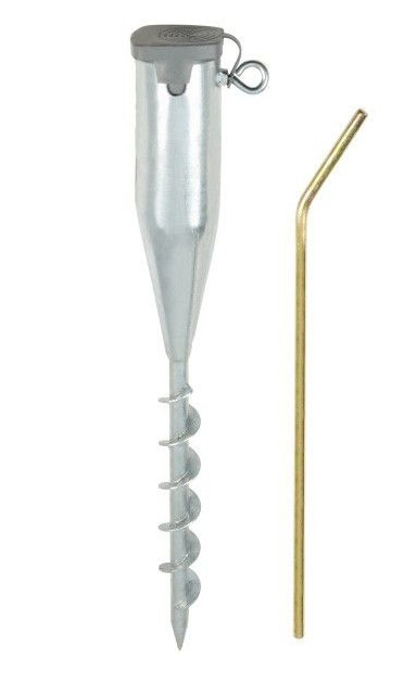KARE 57cm stalowa wkręcana podstawa suszarki parasola ziemię KARE 57cm stalowa wkręcana podstawa suszarki parasola ziemię