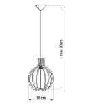 Lampa Wisząca ARANCIA Naturalne Drewno