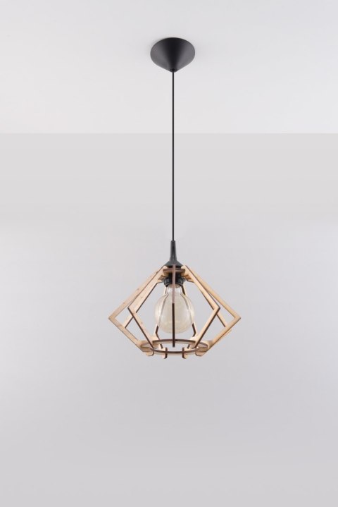 Lampa Wisząca POMPELMO Naturalne Drewno Lampa Wisząca POMPELMO Naturalne Drewno