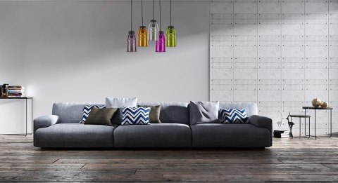 Lampa wisząca Vasto pomarańczowa Lampa wisząca Vasto pomarańczowa