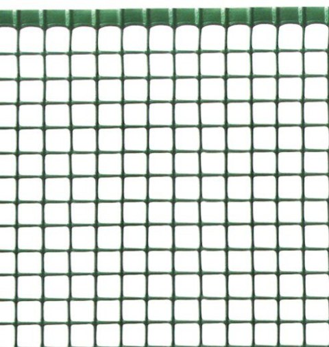 Siatka PCV kwadrat oczko 15x15mm wysokość 100cm*50mb zielona rolka siatki Siatka PCV kwadrat oczko 15x15mm wysokość 100cm*50mb zielona rolka siatki
