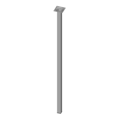 Noga kwadratowa 80cm srebrna meblowa stołu blatu Noga kwadratowa 80cm srebrna meblowa stołu blatu