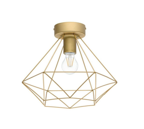 Lampa sufitowa Indust E27 60W złota nowoczesna  