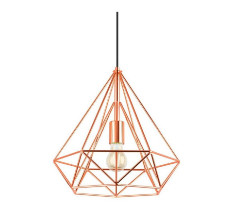 Lampa wisząca Indust E27 60W miedziana nowoczesna Lampa wisząca Indust E27 60W miedziana nowoczesna