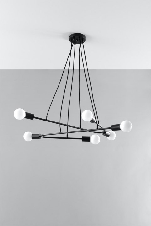 Lampa wisząca ASTRAL 6 czarna Lampa wisząca ASTRAL 6 czarna
