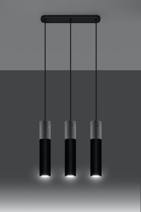 Lampa wisząca BORGIO 3 czarny Lampa wisząca BORGIO 3 czarny