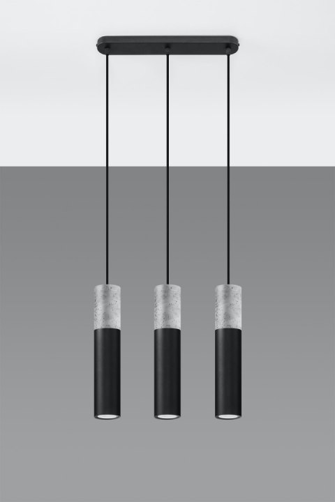 Lampa wisząca BORGIO 3 czarny Lampa wisząca BORGIO 3 czarny
