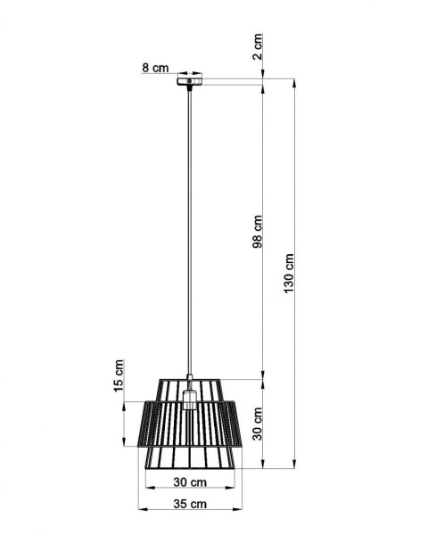 Lampa wisząca GATE czarny Lampa wisząca GATE czarny