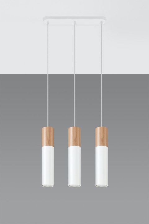 Lampa wisząca PABLO 3 biała Lampa wisząca PABLO 3 biała