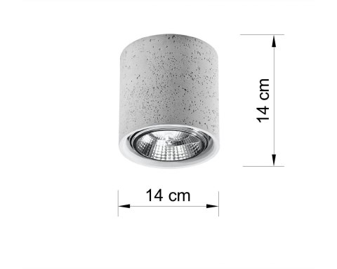 Plafon CULLO 140 beton Plafon CULLO 140 beton