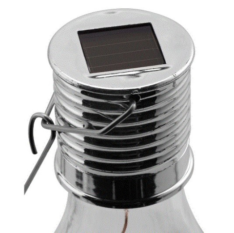 Szklane lampki solarne BULB LED białe 4szt zawieszane Szklane lampki solarne BULB LED białe 4szt zawieszane