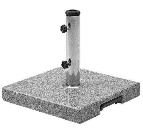 Podstawa parasol ogrodowy 38 48mm fi 28kg kamień rączka Podstawa parasol ogrodowy 38 48mm fi 28kg kamień rączka
