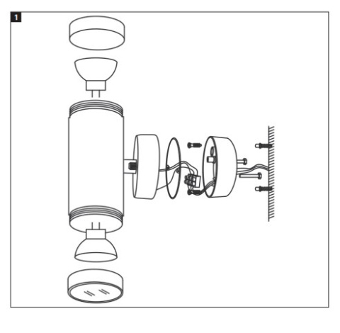 Kinkiet ogrodowy stal Inox IP44 GU10 ścienna lampa Kinkiet ogrodowy stal Inox IP44 GU10 ścienna lampa